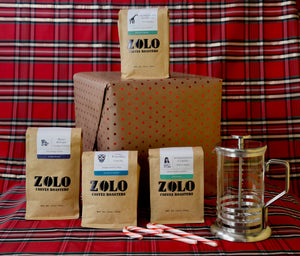 Four Bags of Zolo and a Hario French Press